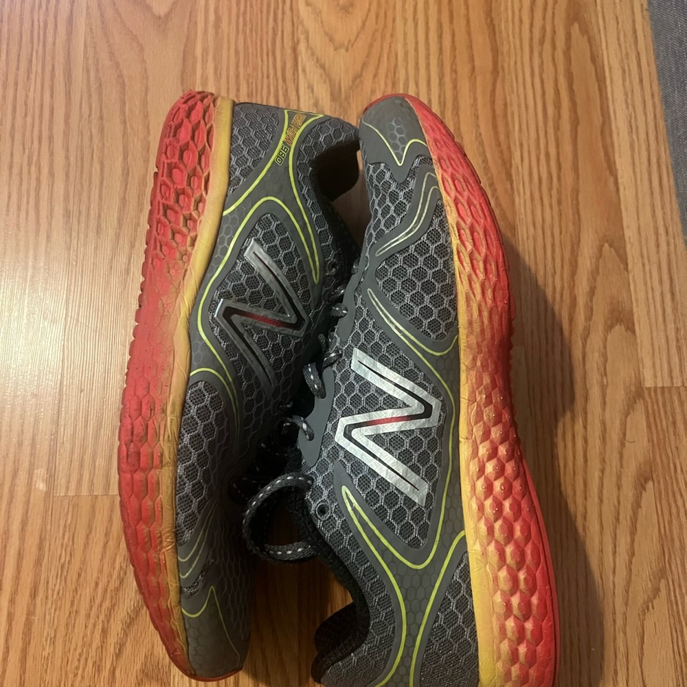 New Balance Black and Red Running Shoes